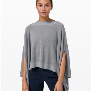 Lululemon Forward Flow Cape One Size Heather Grey
